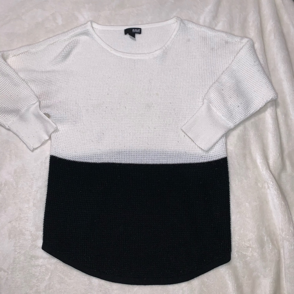 Black and white sweater